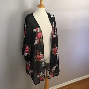 Women’s+ 3x/20 - Sheer Kimono Kaftan Wrap